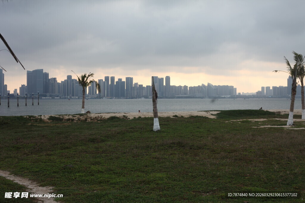 湛江海滨城市风景远眺