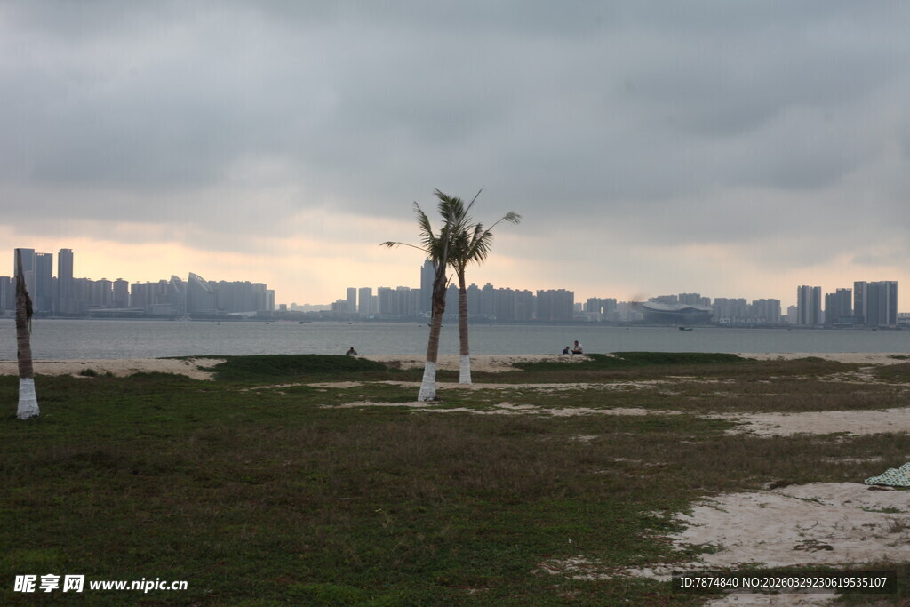 湛江海滨城市风光远眺