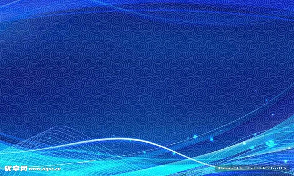 蓝色梦幻科技线条背景图