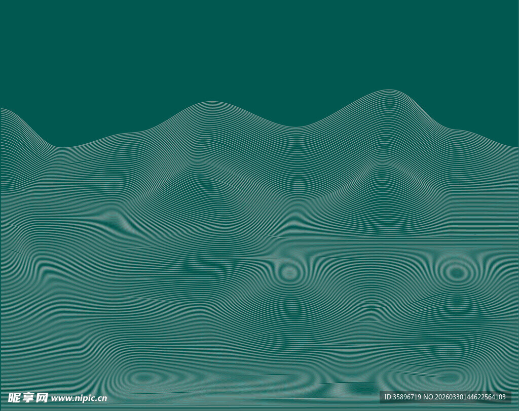 抽象起伏的绿色纹理背景