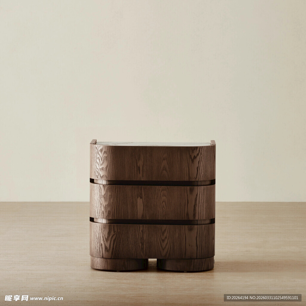 复古木质多层收纳盒