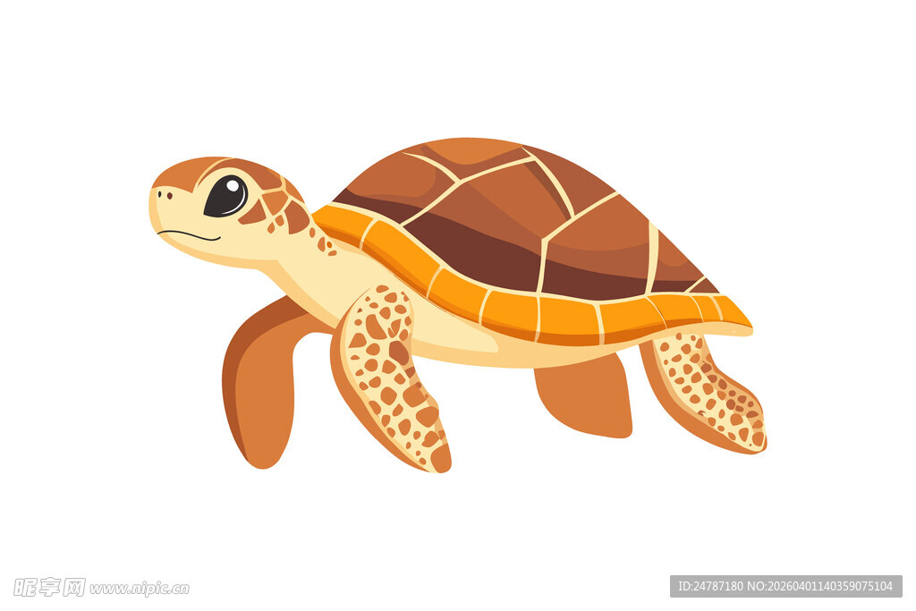 可爱卡通海龟