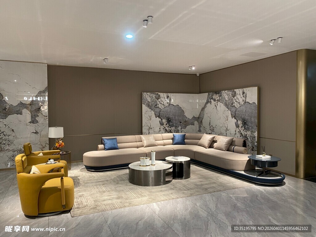 现代简约风客厅室内设计