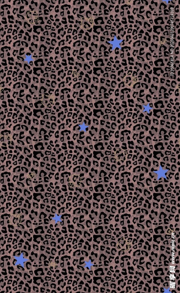 蓝色星星点缀深色背景