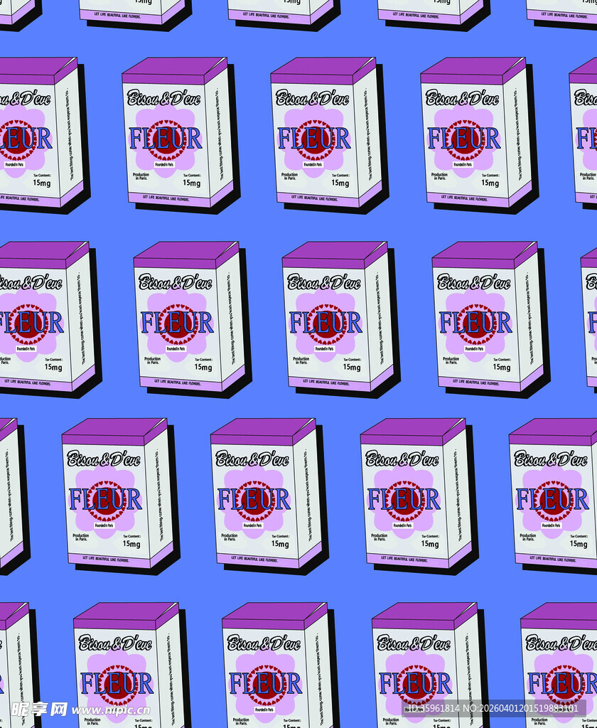 紫色图案日历排列图案