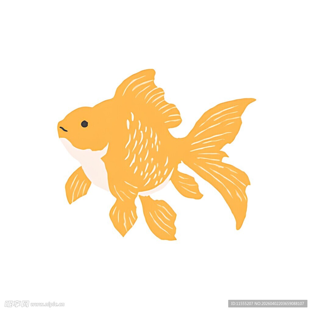 可爱金鱼插画
