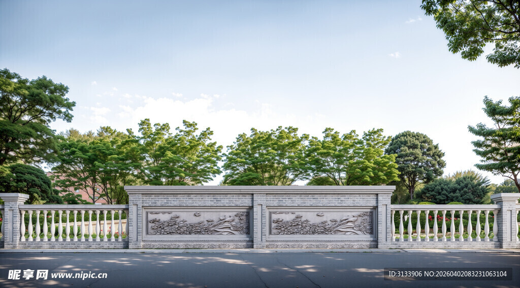 现代风格庭院围栏景观