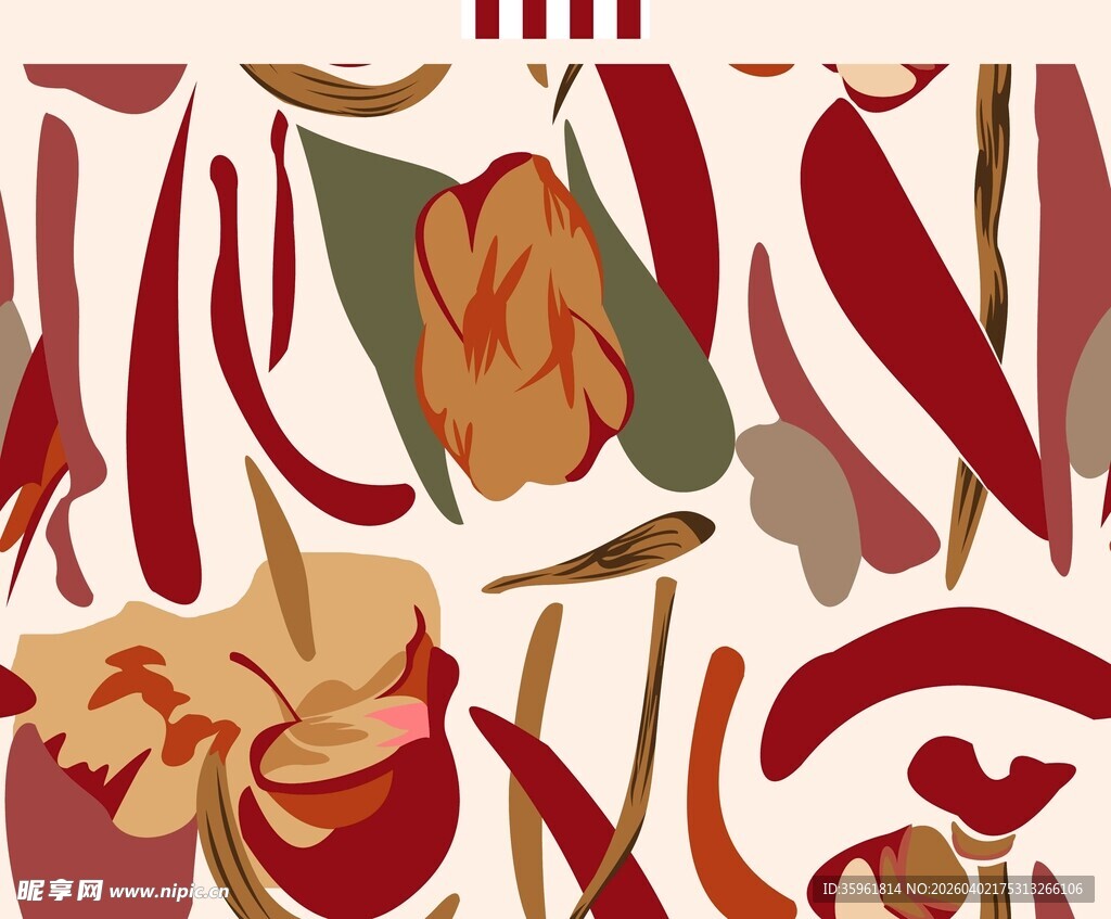 抽象花卉图案艺术设计