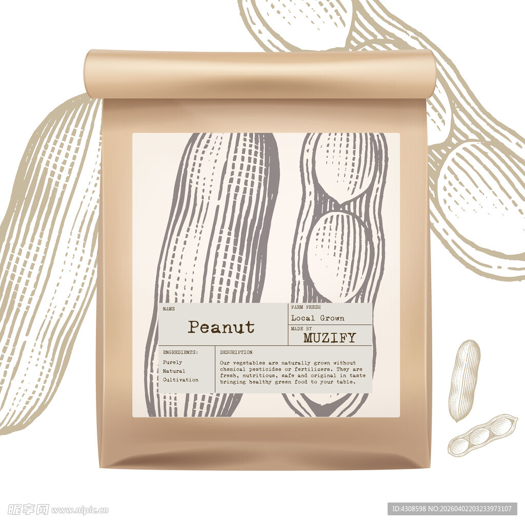 蔬菜包装设计 花生