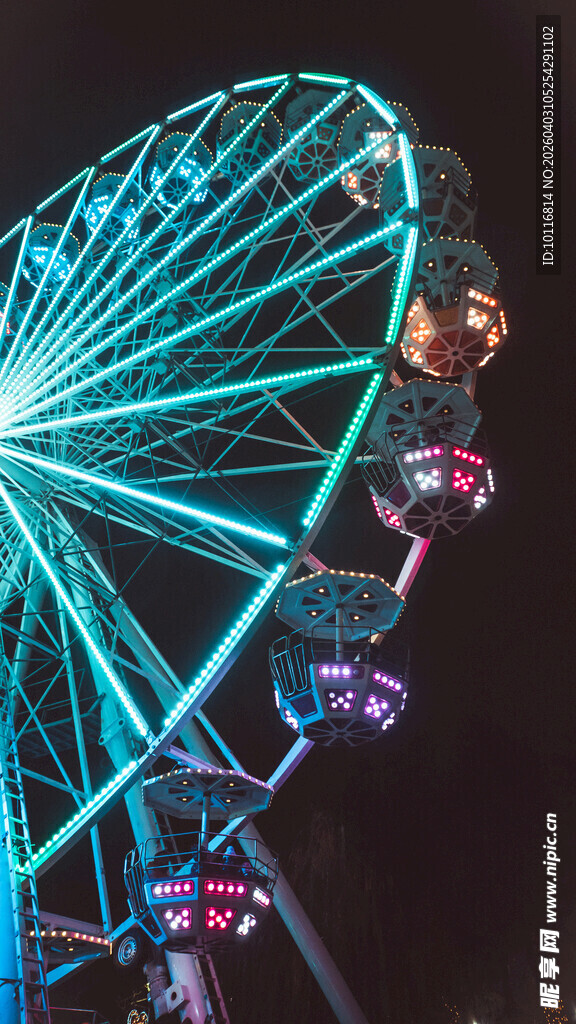 摩天轮夜景