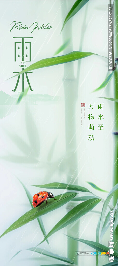 雨水海报