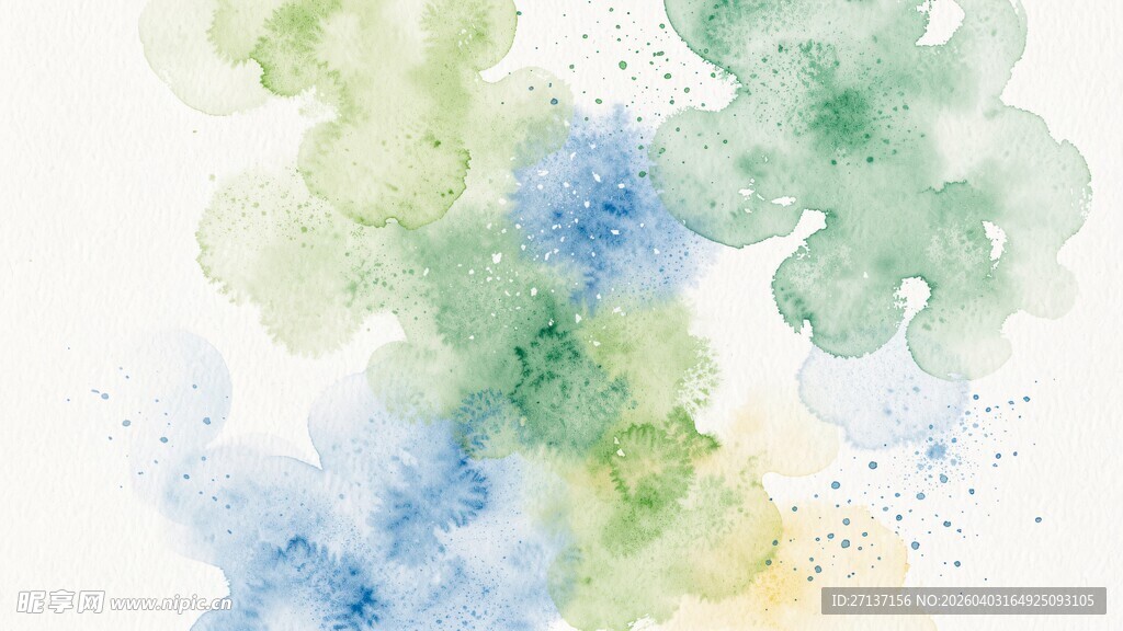 水彩花卉抽象背景图案