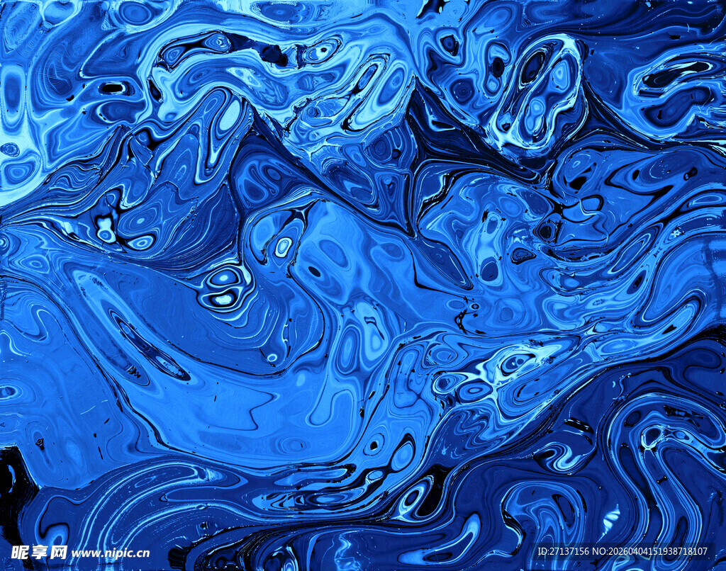 蓝色抽象艺术纹理图案