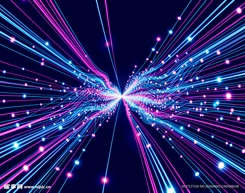 炫彩光线宇宙特效背景
