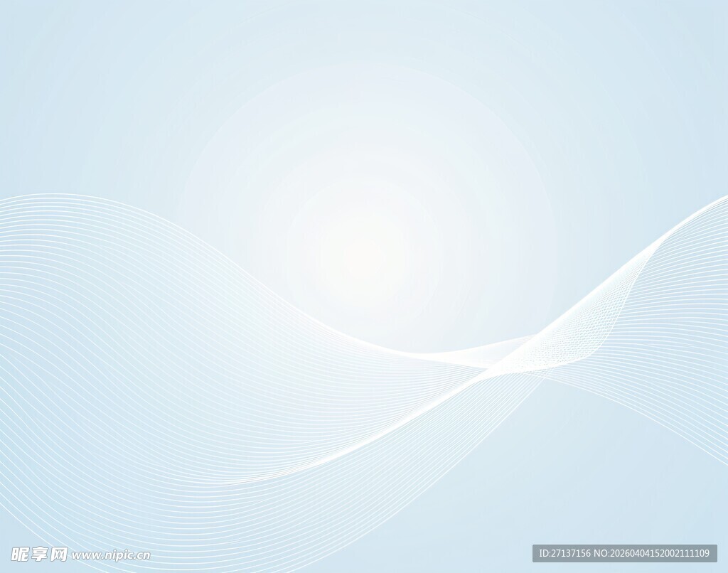 淡蓝色渐变梦幻线条背景
