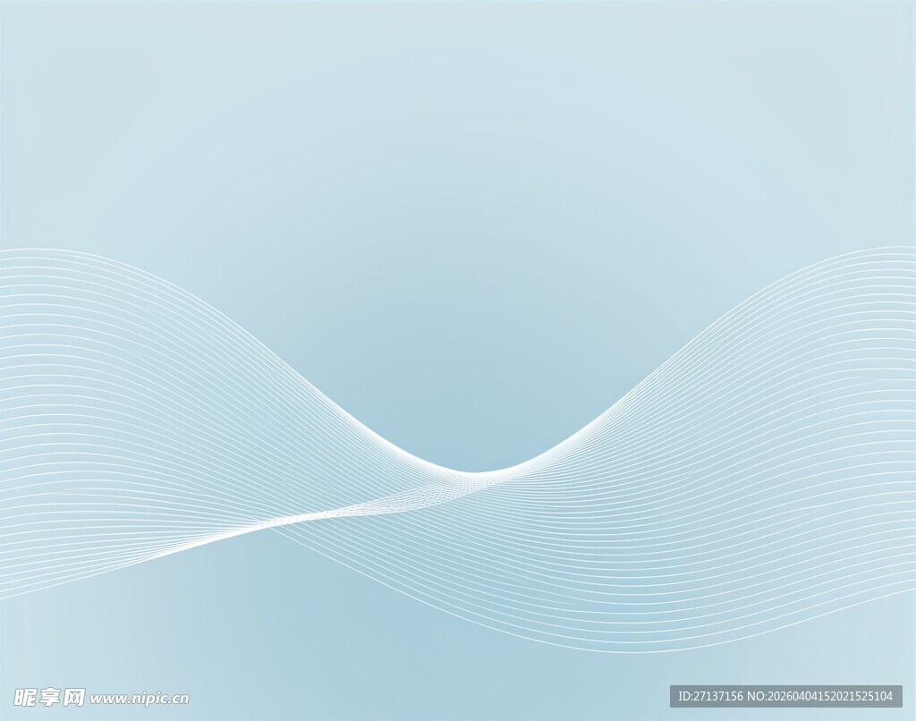 淡蓝色流动线条背景图