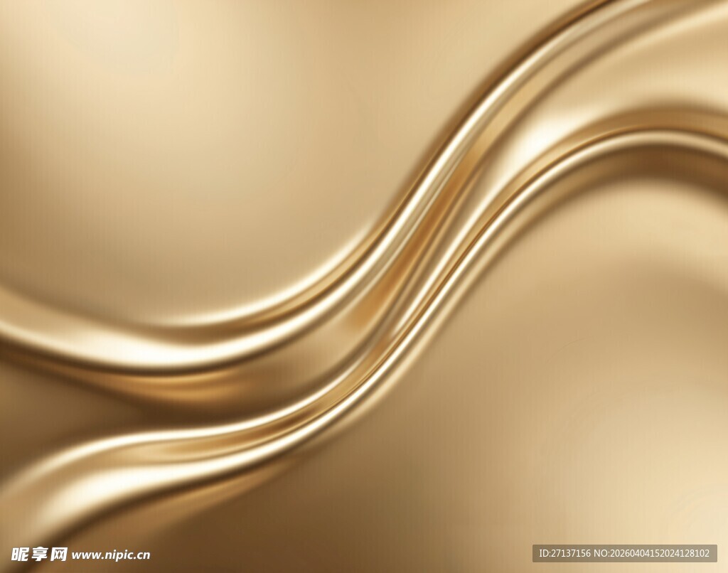 金色流动质感背景纹理