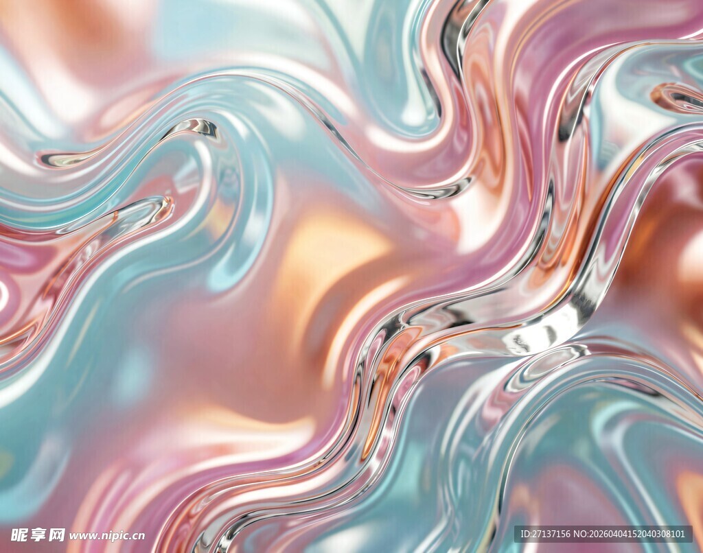 梦幻流体渐变抽象背景图