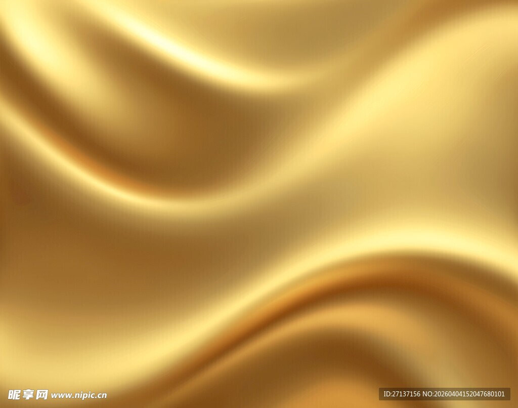 金色丝绸质感背景纹理