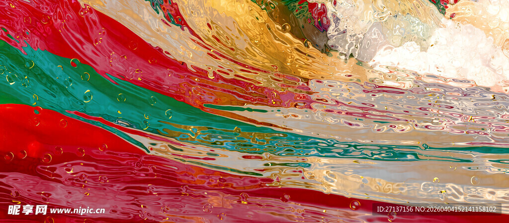 多彩抽象颜料纹理画面