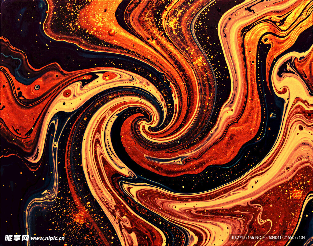 绚丽抽象漩涡艺术图案