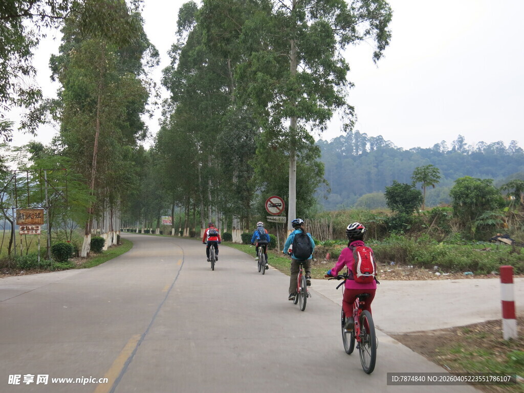 乡村公路骑行风景