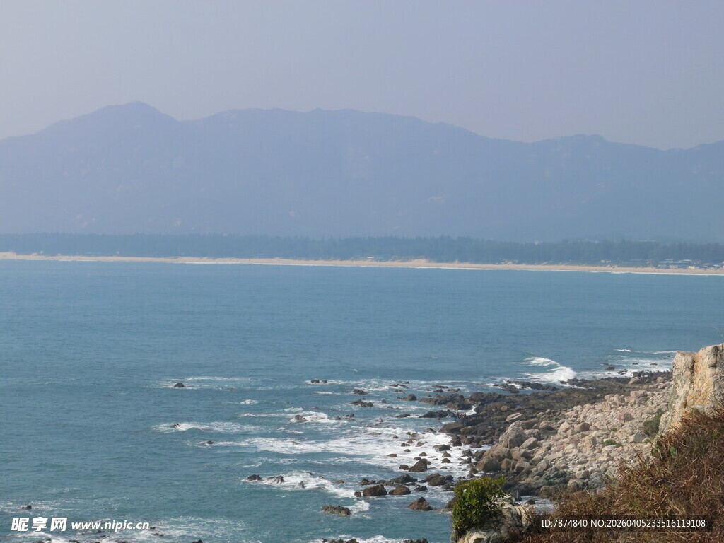 海边壮阔景致 远山近海