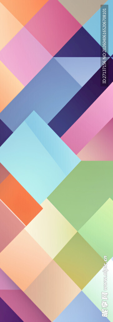 多彩几何拼接图案背景