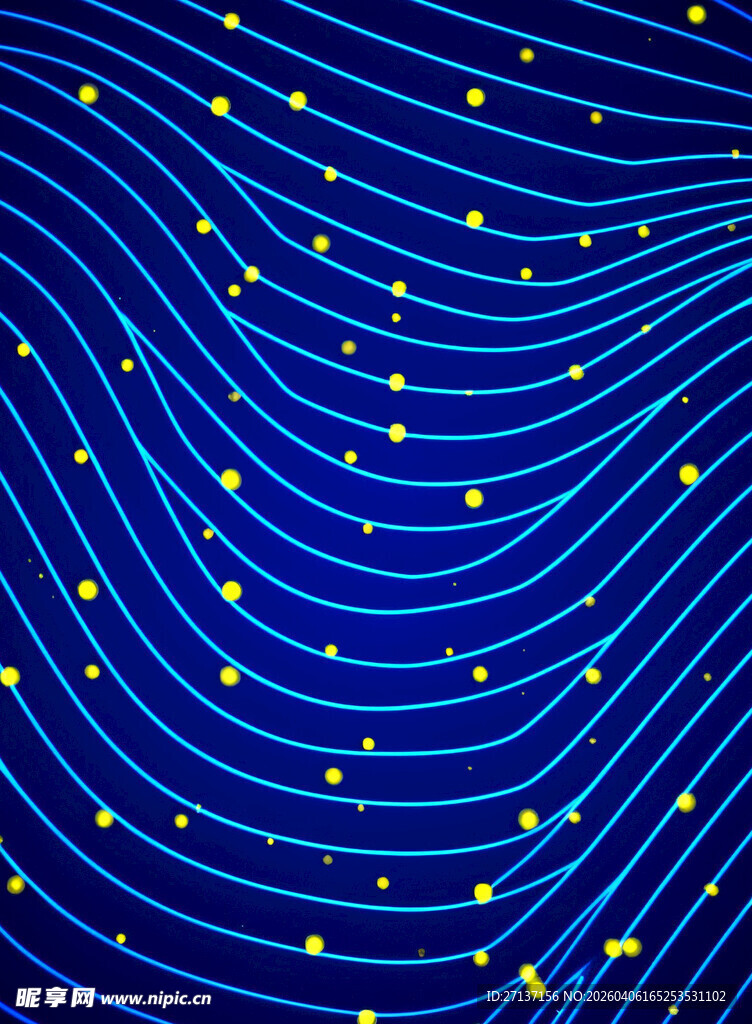 蓝色星空波浪纹理背景图