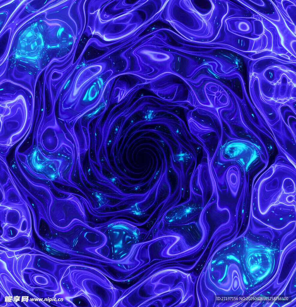 梦幻紫色螺旋抽象图案