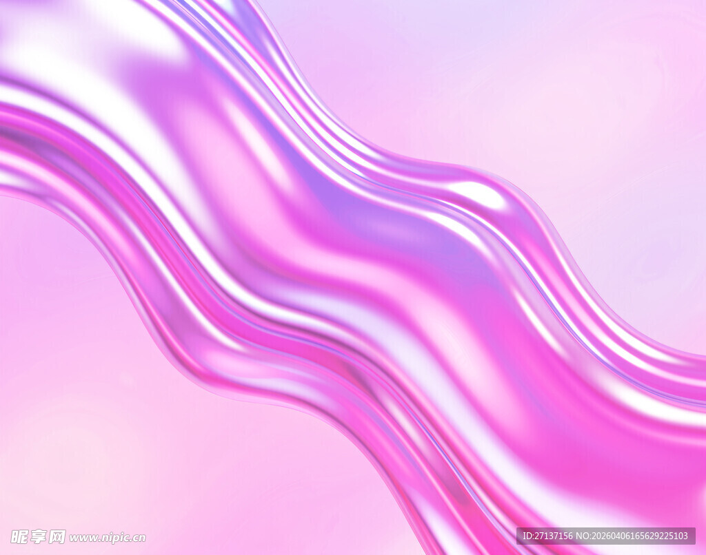 梦幻粉色流体波浪纹理