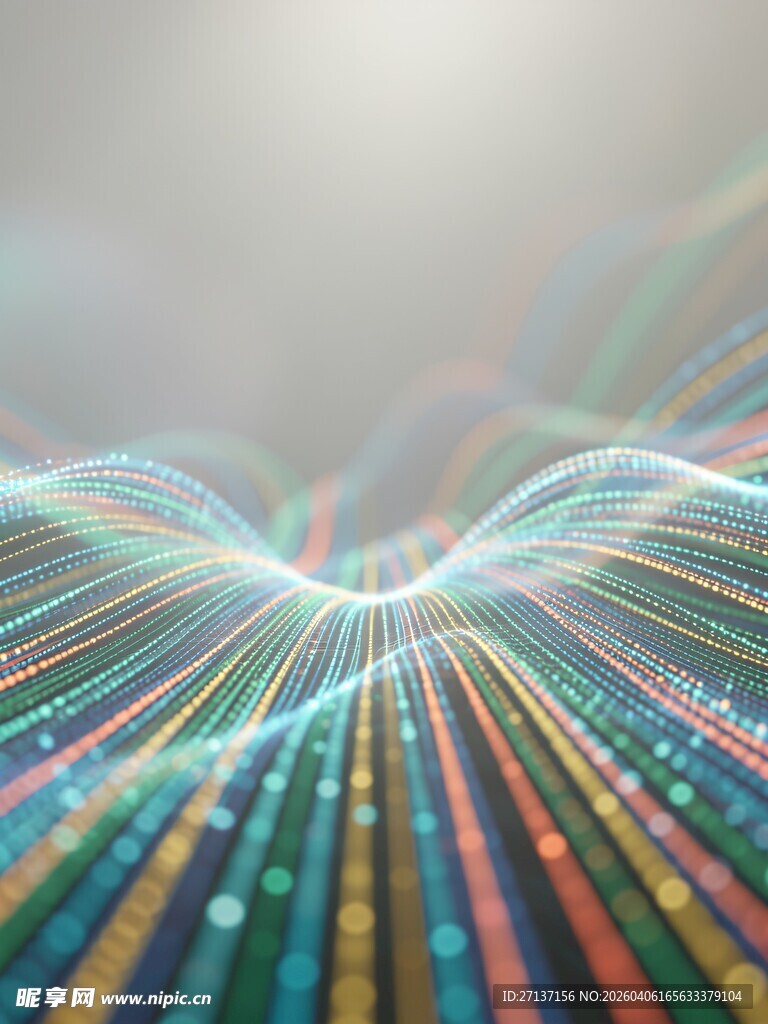 绚丽多彩的科技光线图案