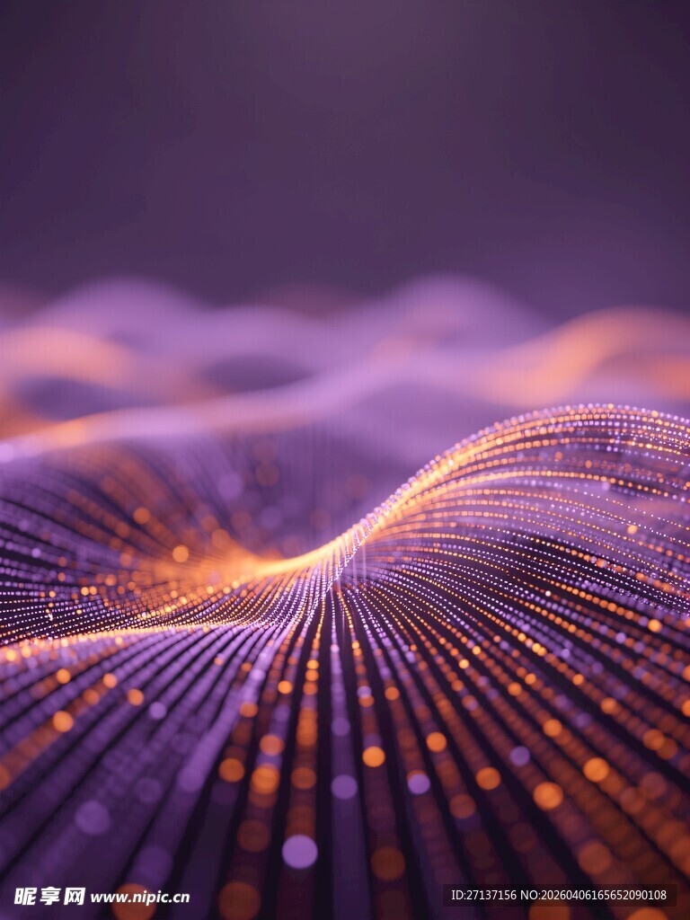 梦幻科技感线条光影背景