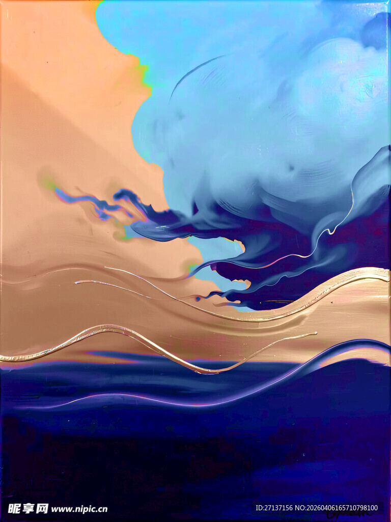 梦幻海洋抽象艺术画作