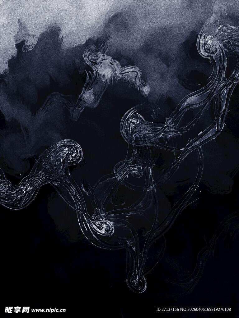 神秘梦幻的烟雾状图案