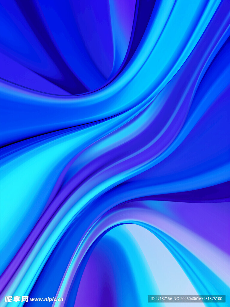 梦幻蓝紫色流体艺术背景