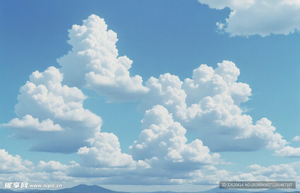 蓝天白云美景