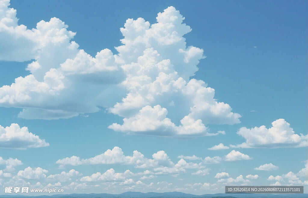蓝天白云美景