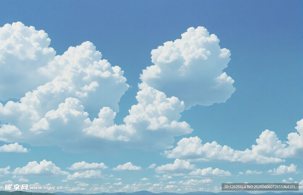 蓝天白云美景