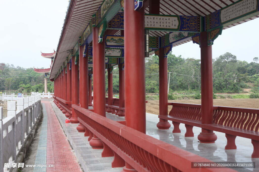 湛江中式长廊景观