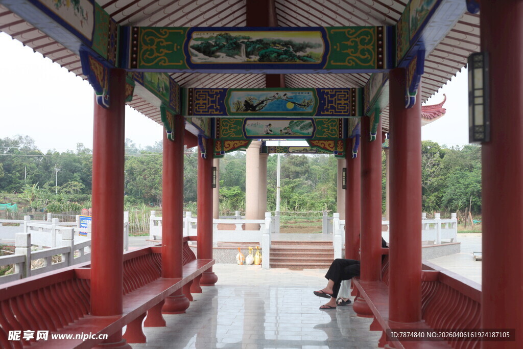 湛江古色古香中式长廊