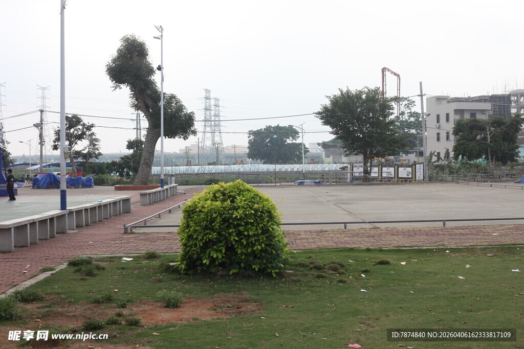 湛江户外空旷场地绿植景观