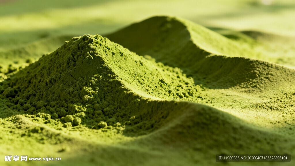 抹茶粉沙丘特写