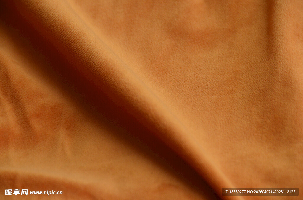 棕色柔软布料纹理特写
