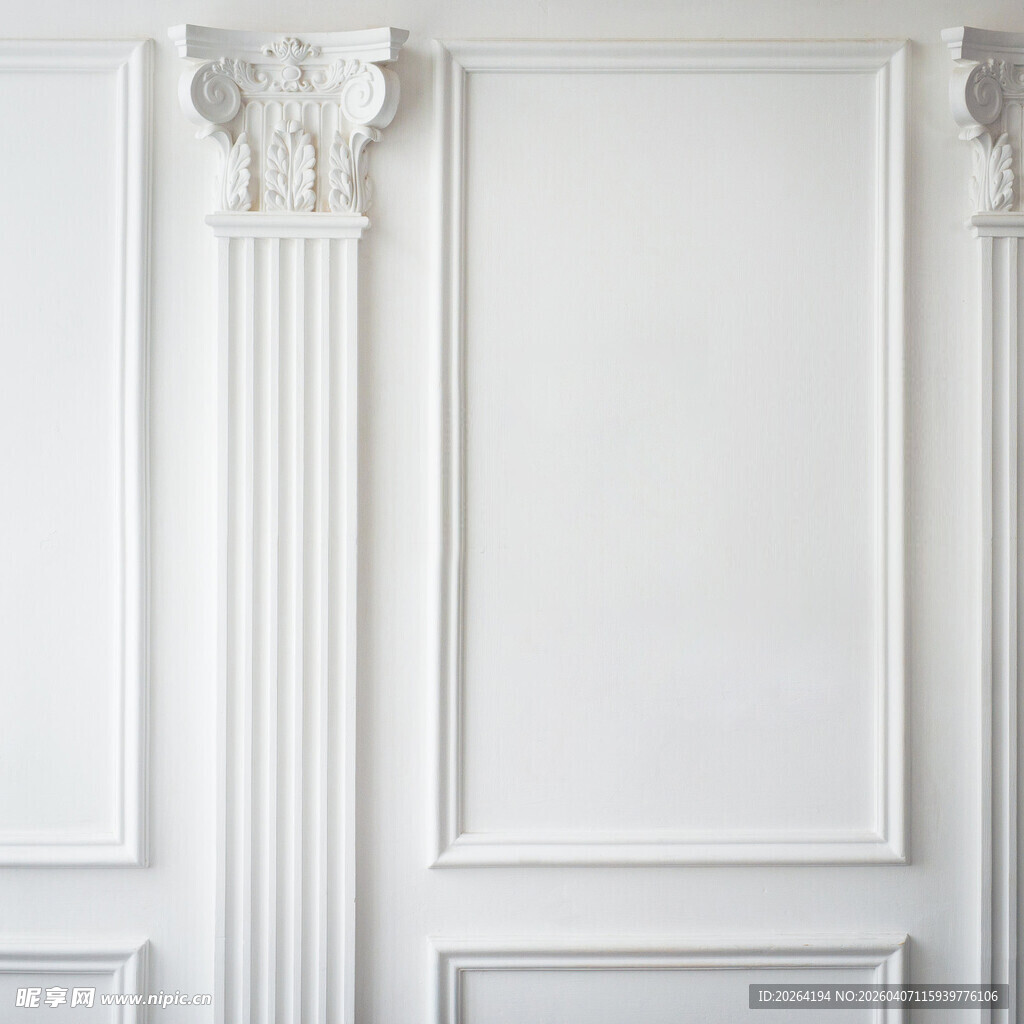 简约白色欧式墙面装饰