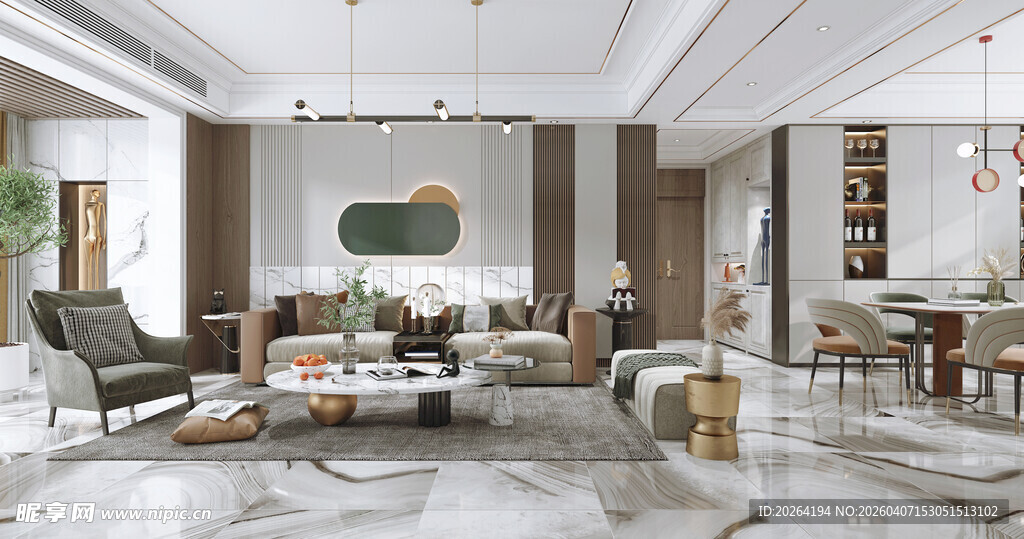 现代时尚客厅室内设计