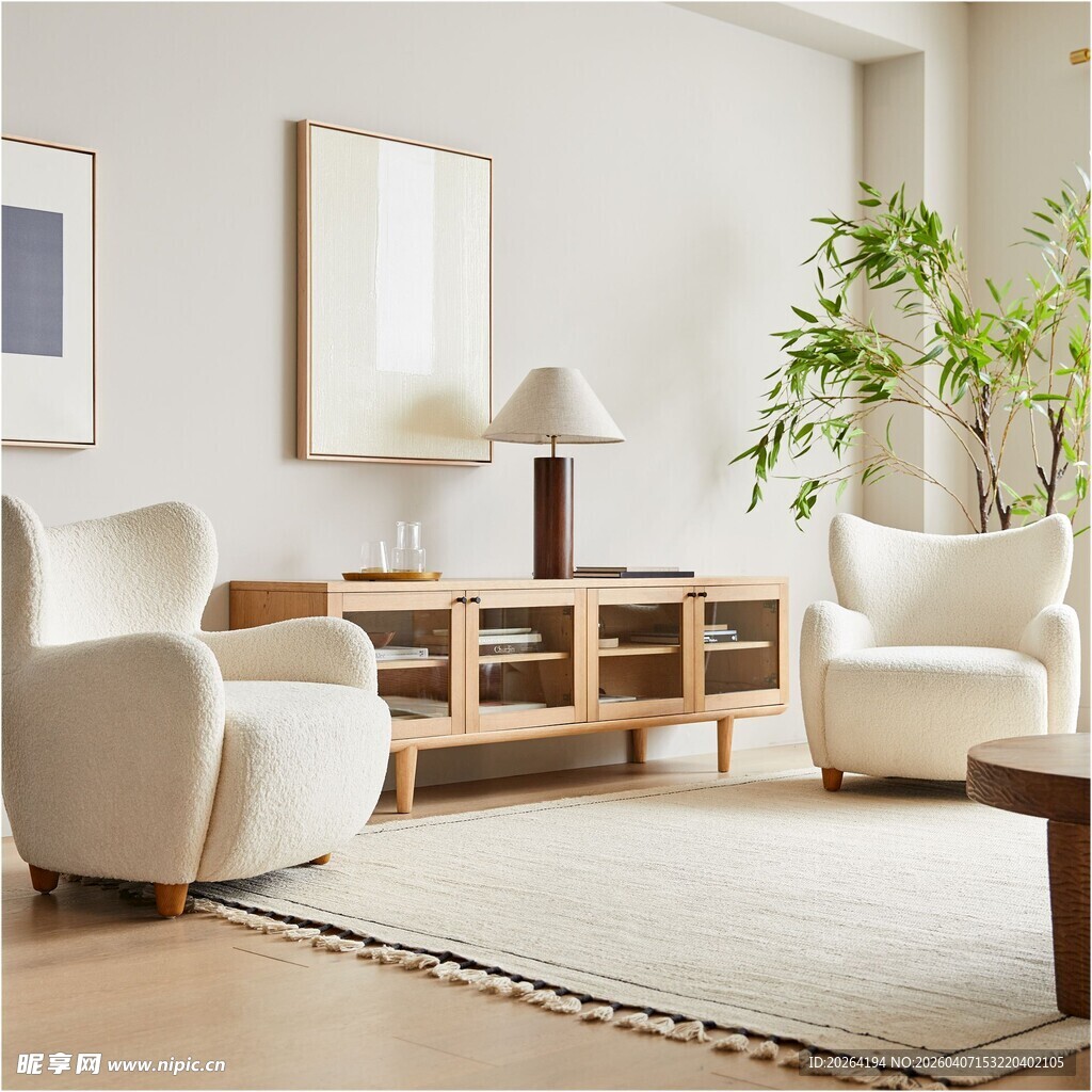 简约现代风客厅舒适一角