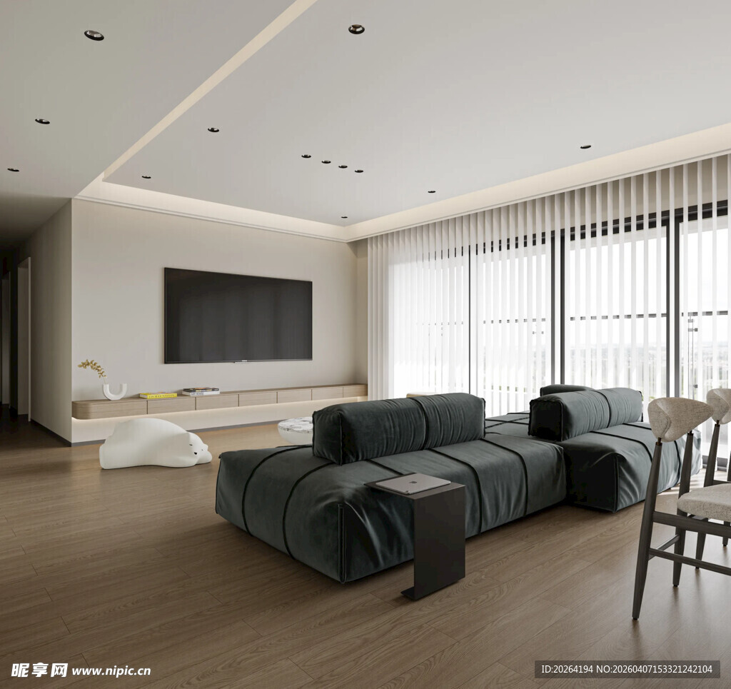 现代简约风客厅室内场景