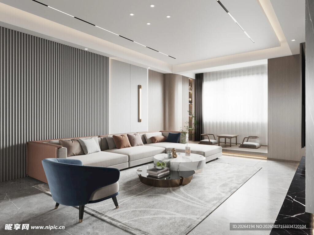 现代简约风格客厅空间