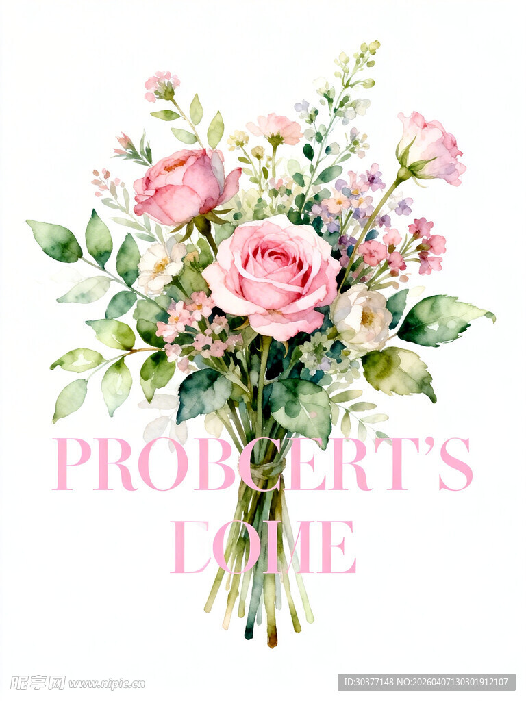 粉色花卉装PROPER